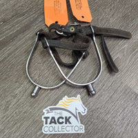 Ball End Spurs, Schockemohle? Soft Double Leather Spur Straps *vgc, clean, rubs, scrapes, dents