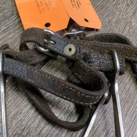 Ball End Spurs, Schockemohle? Soft Double Leather Spur Straps *vgc, clean, rubs, scrapes, dents