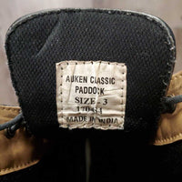 JUNIORS Paddock Boots, laces *xc, v.mnr scratches, dented L Toe