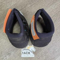 No Turn Bell Boots, velcro *xc, clean, mnr residue, rubs & pills