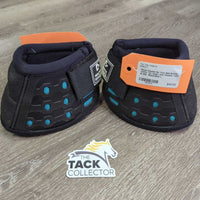 No Turn Bell Boots, velcro *xc, clean, mnr residue, rubs & pills