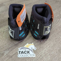 No Turn Bell Boots, velcro *xc, clean, mnr residue, rubs & pills