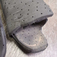 4 Closed Hard Foam "Porter Boot" Leg Guards, Mesh Bag *gc/vgc, clean & dirty, trimmed edges
