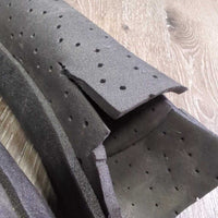 4 Closed Hard Foam "Porter Boot" Leg Guards, Mesh Bag *gc/vgc, clean & dirty, trimmed edges