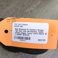 Pr Pastern Wraps *gc, hair, mnr dirt?stains, faded, curled edges, fuzzy velcro