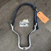 Aluminum Nutcracker Cribbing Collar, Hvy Nylon Neck Strap *gc/fair, dirty, scratches, stains, xholes, older