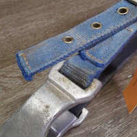 Aluminum Nutcracker Cribbing Collar, Hvy Nylon Neck Strap *gc/fair, dirty, scratches, stains, xholes, older
