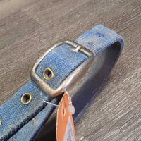 Aluminum Nutcracker Cribbing Collar, Hvy Nylon Neck Strap *gc/fair, dirty, scratches, stains, xholes, older