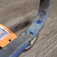 Aluminum Nutcracker Cribbing Collar, Hvy Nylon Neck Strap *gc/fair, dirty, scratches, stains, xholes, older
