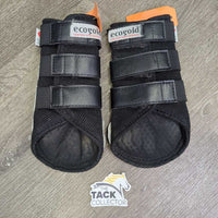 Mesh Closed Boots, velcro *gc, clean, hairy velcro, edge rubs, v.thick residue, faded