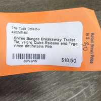 Bungee Breakaway Trailer Tie, velcro Quick Release end *vgc, v.mnr dirt?stains