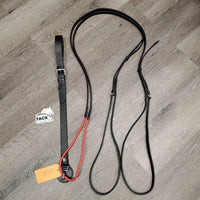 "TrainRein" Draw Reins, els, roller, loops *like new/xc, mnr creases