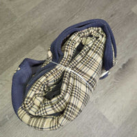 Hvy Cotton Baker Style Stable Sheet - Blanket, 2 legs *gc, clean, mnr faded, hair & dust/residue