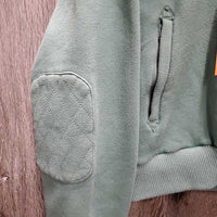Hvy Thick Fleece "Cuddle" Hoodie Jacket, Zipper *gc, faded, rubs, v.pilly, shrunk?/wavy zip