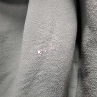 Hvy Thick Fleece "Cuddle" Hoodie Jacket, Zipper *gc, faded, rubs, v.pilly, shrunk?/wavy zip