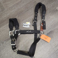 Nylon/Fleece Break Away Halter, snap, adj *vgc/gc, mnr dirt, hair, rubs & pills