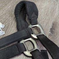 Nylon/Fleece Break Away Halter, snap, adj *vgc/gc, mnr dirt, hair, rubs & pills
