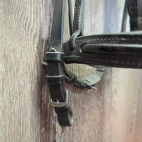 Rsd Padded Monocrown Bridle, Braided Reins *vgc, mnr dirt, residue & stains