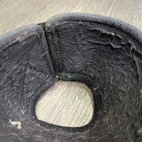 Wrap Around Bell Boots, velcro *gc, clean, v.rubbed & frayed lining, residue, stains, hairy