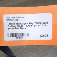 Plastic Bandage - Hay String Safe Cutting Blade - Knife *gc, scuffs, scratches