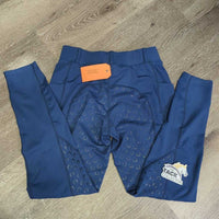 Sticky Full Seat Riding Tight Breeches, Pull On *gc, clean, seat: rubbed & pilly, hairy