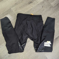 Cotton EuroSeat Breeches *gc, holey/thin seat seam edges, faded, inside, seat rubs