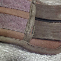 Padded Memory Foam Girth, 2x els, D Ring *gc, clean, hairy, rubs, pilly, hole