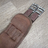 Padded Memory Foam Girth, 2x els, D Ring *gc, clean, hairy, rubs, pilly, hole