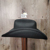 "Three D" v.soft Wool Felt Western Hat, hat band *vgc, mnr dirty & hair, older