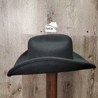 "Three D" v.soft Wool Felt Western Hat, hat band *vgc, mnr dirty & hair, older