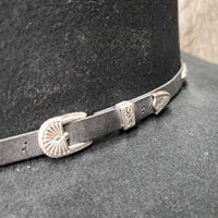 "Three D" v.soft Wool Felt Western Hat, hat band *vgc, mnr dirty & hair, older