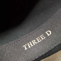 "Three D" v.soft Wool Felt Western Hat, hat band *vgc, mnr dirty & hair, older