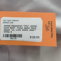 "City" Jacket, Cowl Neck - Hood, zipper, Back Zipper *xc, v.mnr stains, older?