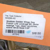 Gag French Link Leverage Bit, center lozenge *vgc, clean, scratches, stains