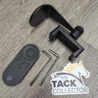 Equestrian Edition: Phone Camera Tracking System: case, remote, tri-pod, phone mount & motor *vgc/xc, mnr cap scrapes & dust, NO Charge Cord, WORKS