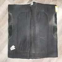 Contoured Western Wool & Fleece Saddle Pad *gc, rubs, dents, hair, dirt, stain, older, spots, thin spots, warped