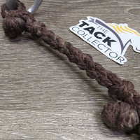 Aluminum LS High Port Western Curb Bit, Tooled Edges, Rope Stabilizer *gc, dirty, residue, gunk, scrapes, stains