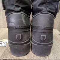 Tall Fleece Lined Winter Riding Boots, velcro *like new, dusty, mnr hair