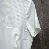 Perforated Jersey Zip Short Sleeve Competition Show Shirt, 1/3 Zip Up *xc/like new