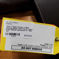 17" *MW 5.5" Tech 1 Close Contact, 2 Billet Guards, Black Tech1 Cover, Velcro Front Blocks, Wool Flocking, Flaps: 14.5"L x 14.5"W Serial #: 2209371773 FMRO