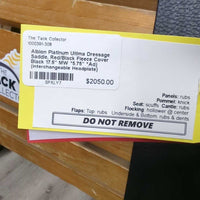 17.5" MW *5.75" *Adj (interchangeable Headplate) Albion Platinum Ultima Dressage Saddle, Red/Black Fleece Cover, Wool Flocking, Front & Rear Gusset Panels, Lg Front Blocks, Flaps: 17"" x 12.25"W Serial #: 64626 315