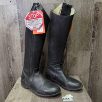 Elastic & Synthetic Leather Dress Boots, Zips *gc, mnr dirt, scuffs, scratches, rubs & film