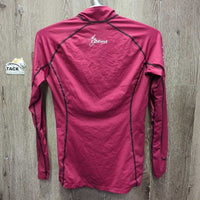 LS Base Layer Shirt, 1/4 Zip up *vgc/xc, v.mnr seam rubs & puckers