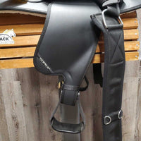 Synthetic Western Saddle, Cinch, 2 Latigos, Plastic Stirrups, Hobble Straps *NEW