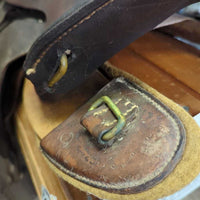 Middleton & Sons WW1 Cavalry Saddle, 2x Stirrup Irons & Leathers, Girth *NOT for Riding - DISPLAY ONLY