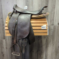 Middleton & Sons WW1 Cavalry Saddle, 2x Stirrup Irons & Leathers, Girth *NOT for Riding - DISPLAY ONLY