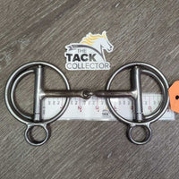 #232 Sweet Iron Rockin S D Ring Snaffle Bit *vgc/xc, clean, mnr scuffs