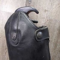Field Boots, Zips 2x Gold Forms *vgc/gc, mnr pulled edge seams, clean, mnr stains, residue, scuffs, cut toe:R & rubs