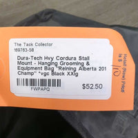 Hvy Cordura Stall Mount - Hanging Grooming & Equipment Bag "Reining Alberta 2014 Champ" *vgc