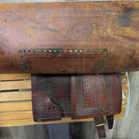 14" Silver Cloud Peruvians Show Saddle: 3 pads, 2 wool/1 Corona (leather), Tapacola(tail), Batacola(crupper), Cruzeta(connector), Retrancas(straps), Stirrups, latigos, String Cinch, Breastplate, Headstall, Hackamore, Reins, Tapa Ojos (eye covers), Bag